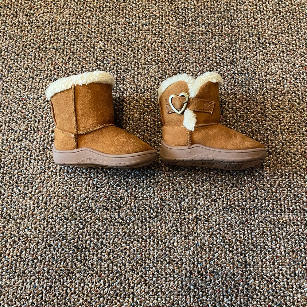 Brown “fur” lined boots